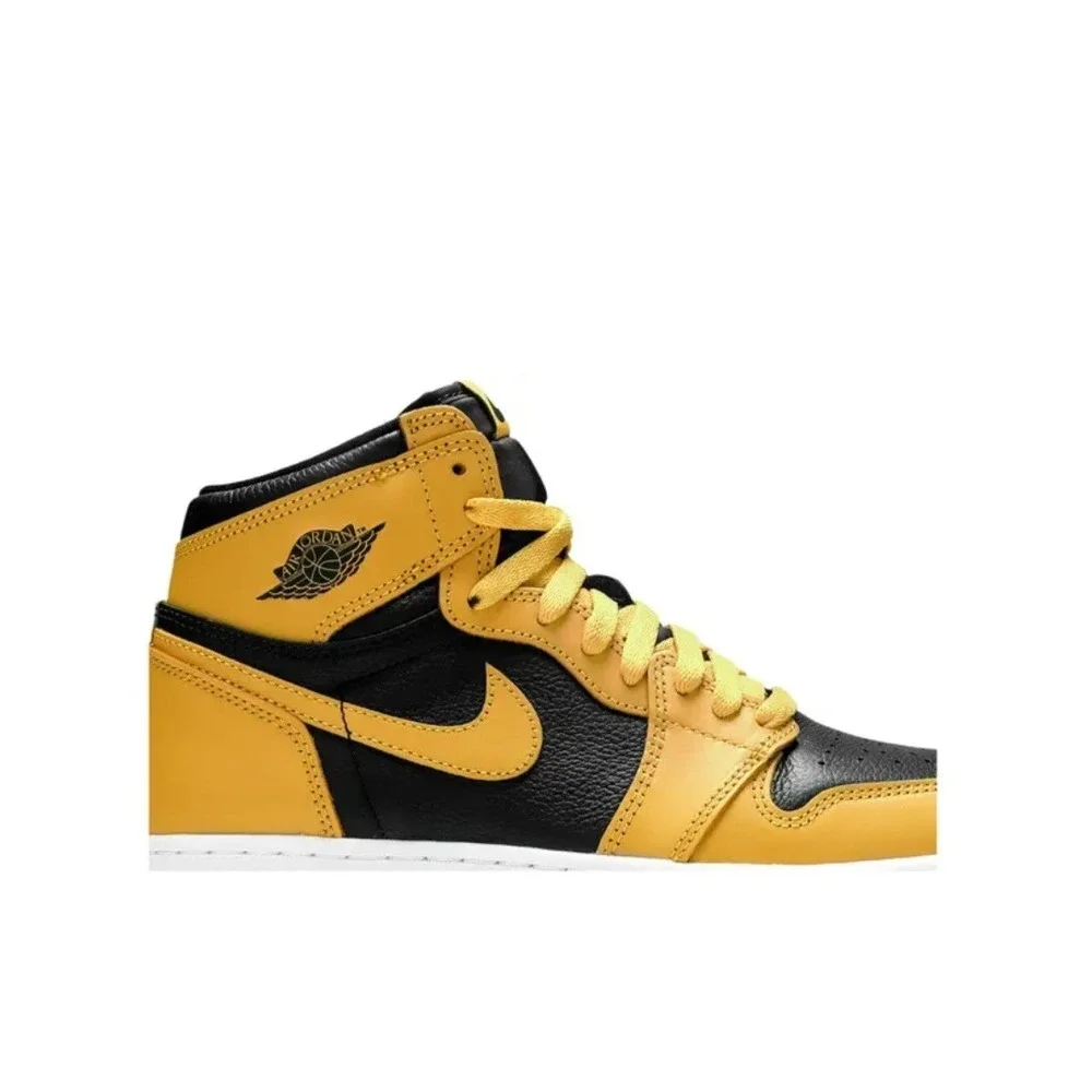 Nike Air Jordan 1 Retro High OG GS Pollen Yellow Black 575441-701 Size 5.5Y/ 7W
